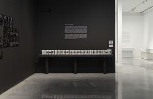 Exhibition view of Catálogos Desencadenados, Universidad de Málaga.