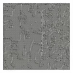Introspection (ESRGAN, 58 iterations). Giclée print, 15x15in. Edition of 10 (2019)